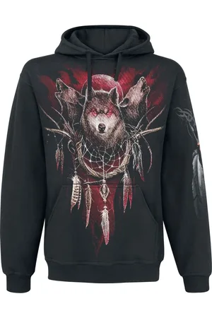 Spiral Sudadera con capucha Gótico de - Cry Of The Wolf - S XXL - para Hombre