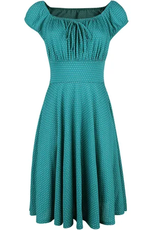 Voodoo Vixen Vestidos de longitud media Rockabilly de - Tessy Green - XS 4XL - para Mujer