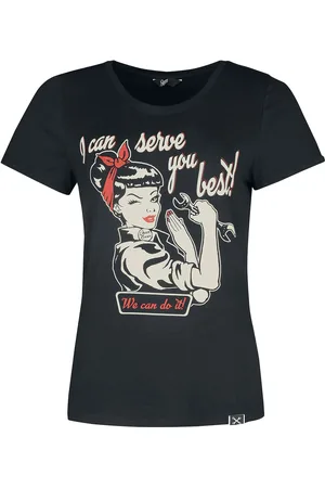 Queen Kerosin Camiseta Rockabilly de - I Can Serve You - XS XXL - para Mujer