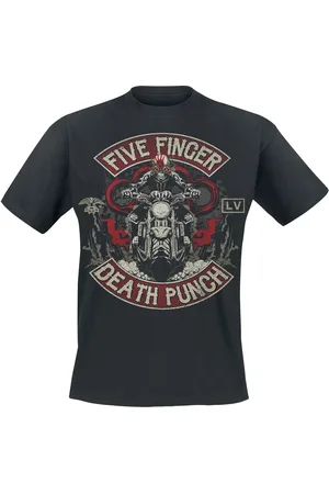 Five Finger Death Punch Camiseta de - Biker Skully - M 3XL - para Hombre