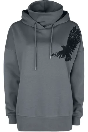 EMP Sudadera con capucha de - Capucha con cuello elevado integrado - M L - para Mujer