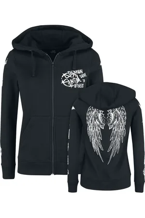 Gothicana Capucha con cremallera Gótico de - Freaking Out Loud - M - para Mujer