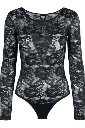 Urban classics Body de - Body mujer encaje manga larga - XS XL - para Mujer