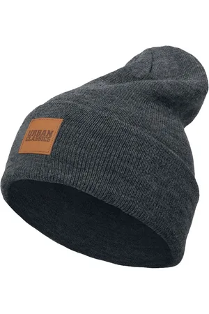 Urban classics Gorro de - Leatherpatch Long Beanie - para