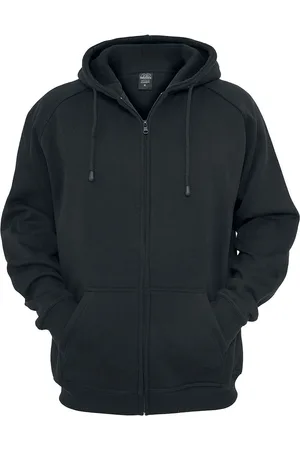 Urban classics Capucha con cremallera de - Capucha negra con cremallera - M - para Hombre