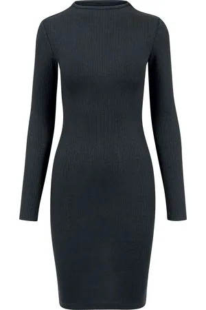 Urban classics Vestido Corto de - Vestido Mujer Acanalado - S M - para Mujer