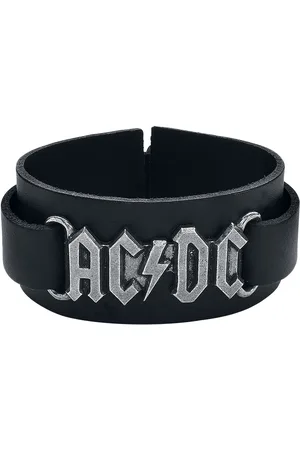 AC/DC Pulsera de Cuero de - Logo - para Hombre
