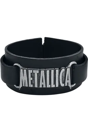 Metallica Pulsera de Cuero de - Logo - para Hombre