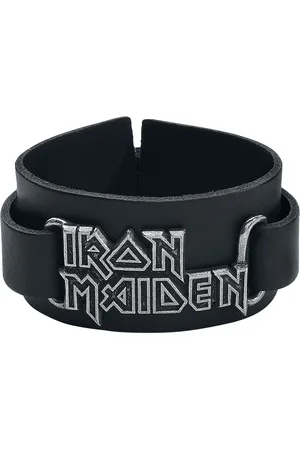 Iron Maiden Pulsera de Cuero de - Logo - para Hombre