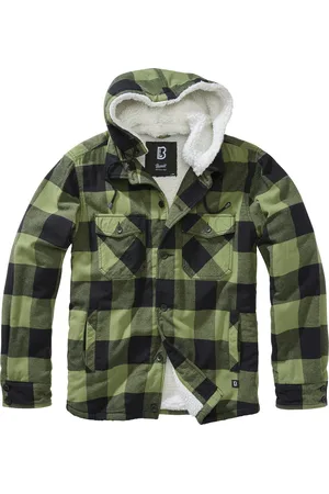 Brandit Chaqueta entre-tiempo de - Lumberjacket Hooded - S XXL - para Hombre