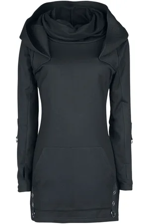 Poizen Industries Sudadera con capucha Gótico de - Siego Top - L - para Mujer