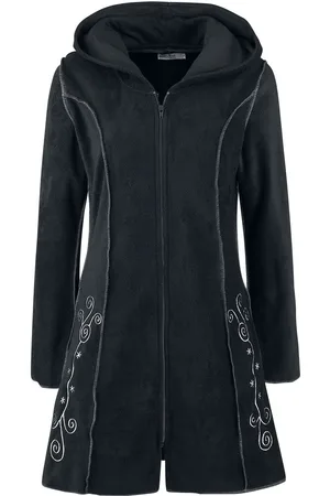 Innocent Capucha con cremallera Gótico de - Embroidered Fleece Hood - S - para Mujer