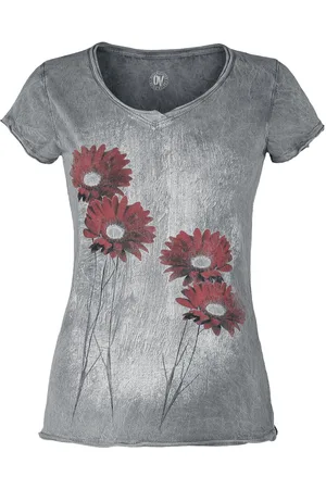 Outer Vision Camiseta de - Gerbera Magic Day - S 4XL - para Mujer