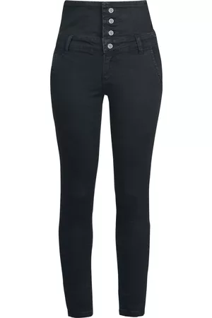 EMP Tejanos de - High Waist Denim Jeans - W28L32 W38L34 - para Mujer
