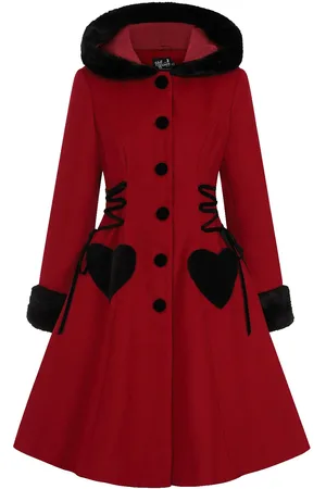 Hell Bunny Abrigos Gótico de - Scarlett - XS 3XL - para Mujer