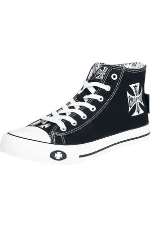 WEST COAST Deportivas Altas Rockabilly de - Iron Cross - EU40 EU46 - para Hombre