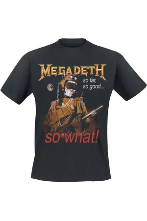 Megadeth Camiseta de - So What Vintage Tracklist - S XXL - para Hombre