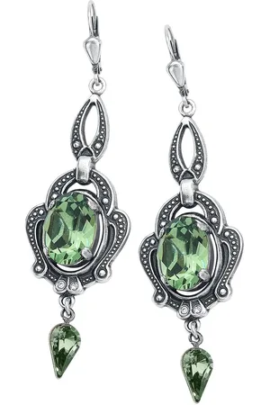 Krikor Pendiente Gótico de - Forest Green - para Mujer