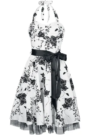 H&R London Vestidos de longitud media Rockabilly de - Vestido Largo Floral - XS XXL - para Mujer