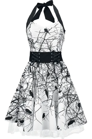 Vixxsin Vestidos de longitud media Rockabilly de - Dark Crow - S XL - para Mujer