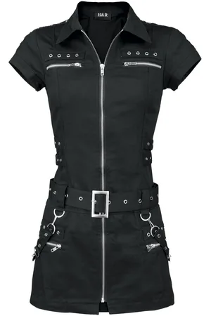 H&R London Vestido Corto Gótico de - Vestido Con Cremallera - XS 3XL - para Mujer