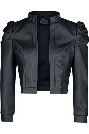 H&R London Chaqueta imitación cuero Rockabilly de - Serena Jacket - S XXL - para Mujer