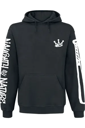 Naughty by Nature Sudadera con capucha de - Graffiti Logo - S L - para Hombre