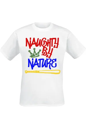Naughty by Nature Camiseta de - Graffiti Logo - S XXL - para Hombre