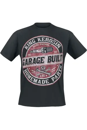 King kerosin Camiseta Rockabilly de - Garage Built - S 3XL - para Hombre