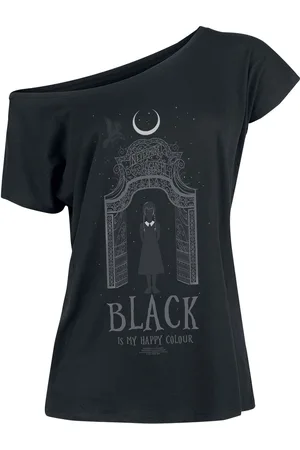 Wednesday Camiseta Gótico de - Black Is My Happy Colour - S XXL - para Mujer