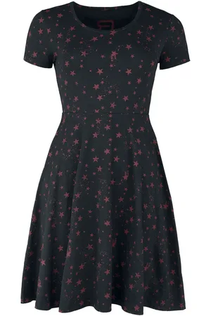 EMP Vestido Corto de - All-over Stars - XS S - para Mujer