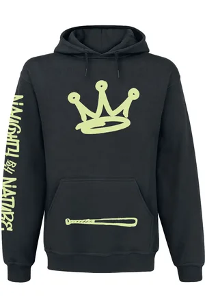 Naughty by Nature Sudadera con capucha de - Graffiti Logo - S L - para Hombre