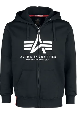 Alpha Industries Capucha con cremallera de - Basic zip - M - para Hombre