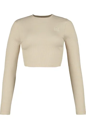Alpha Industries Camiseta Manga Larga de - X-FIT RIB LS C WMN - M XL - para Mujer