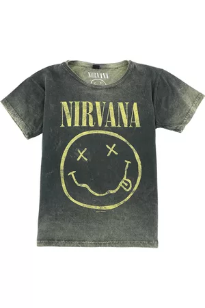 Nirvana Camiseta de - Kids - Logo - 110/116 - para niñas & niños