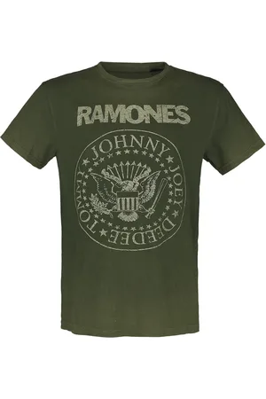 RAMONES Camiseta de - Crest - S XXL - para Hombre