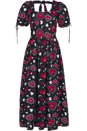 Hell Bunny Vestido largo de - Kate heart - XS 4XL - para Mujer