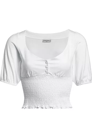 VIVE MARIA Mujer De fiesta - Camiseta Rockabilly de - Fiesta Top - XS XXL - para Mujer - Blanco roto