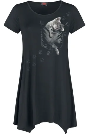 Spiral Camiseta Gótico de - Pocket Kitten - S M - para Mujer