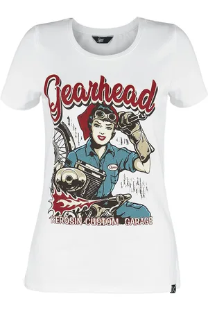 Queen Kerosin Camiseta Rockabilly de - Gearhead - M XXL - para Mujer