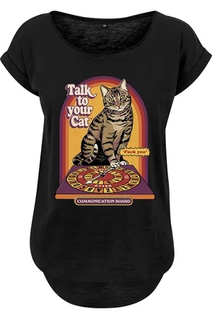 Steven Rhodes Camiseta Fun de - Talk To Your Cat - S 4XL - para Mujer