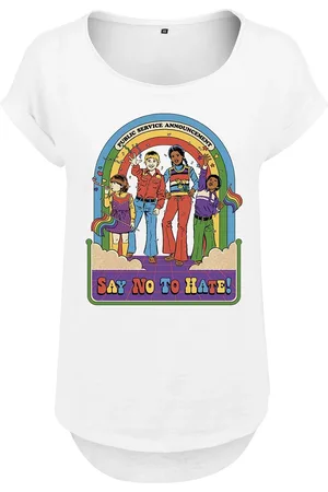 Steven Rhodes Camiseta Fun de - Say No To Hate - M XXL - para Mujer