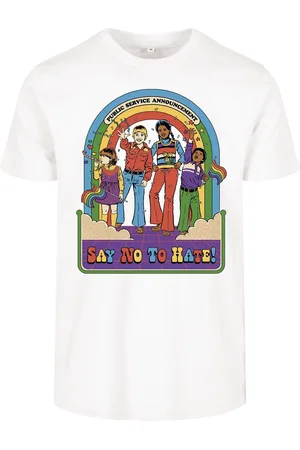 Steven Rhodes Camiseta Fun de - Say No To Hate - L XXL - para Hombre