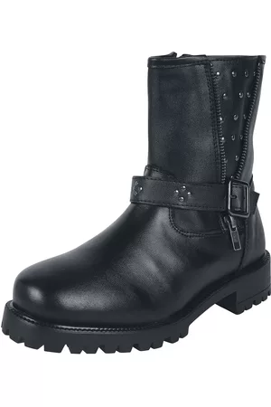 EMP Botas Moteras de - Botas biker con cremallera y correa - EU37 EU38 - para Mujer