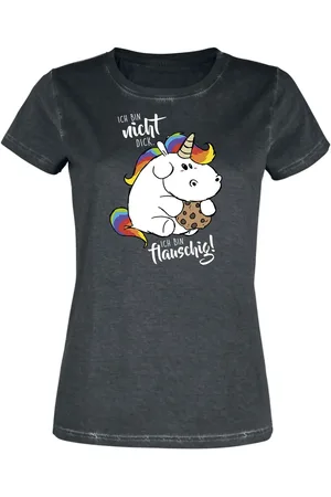 Chubby Unicorn Camiseta Unicornio de - Ich bin nicht dick. Ich bin flauschig! - S XXL - para Mujer