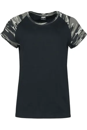Urban classics Camiseta de - Camiseta de chica Raglan - XS 5XL - para Mujer