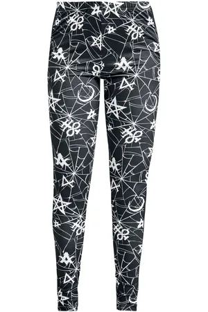 EMP Leggins Gótico de - Spiderweb and occult ornaments - S M - para Mujer