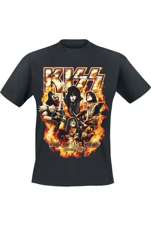 Kiss Camiseta de - EOTR Tour 2023 On Fire - M 3XL - para Hombre
