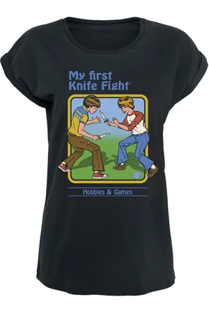 Steven Rhodes Camiseta Fun de - My First Knife Fight - S XXL - para Mujer