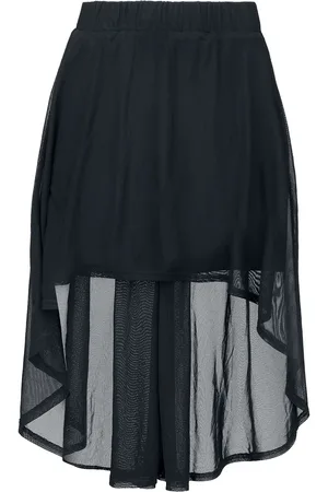 Gothicana Minifalda Gótico de - Transparent details - S XXL - para Mujer